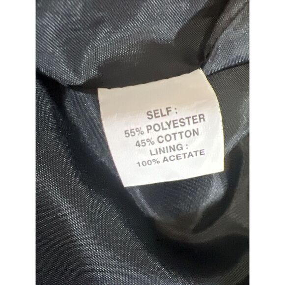 Kay Unger Black Dress 8 Silk Cocktail Party Short Sleeve Textured - Picture 9 of 9